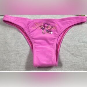 Recco Size Large Brazilian Bright Pink Bikini Bottom. New Without Tags.